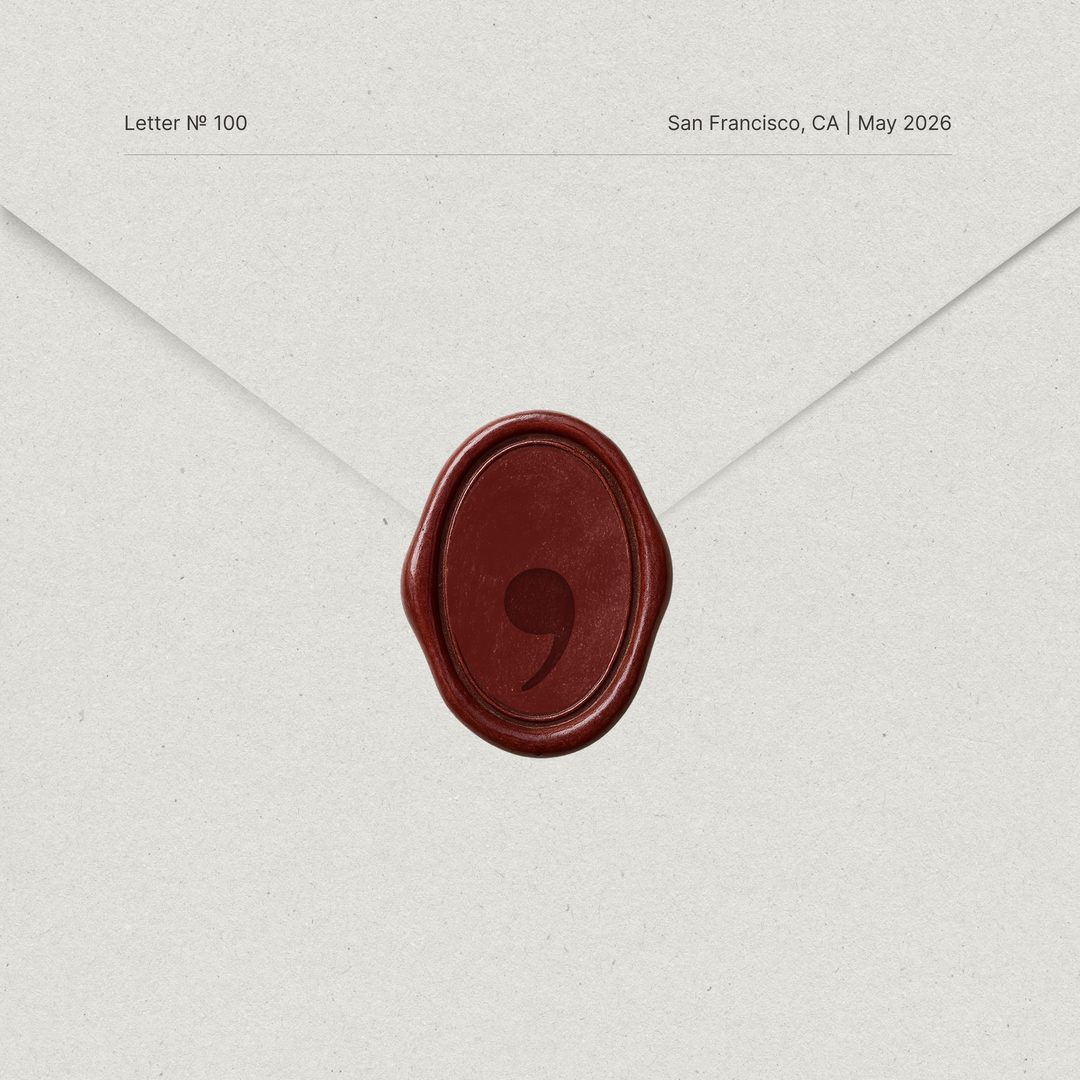 Letter Nº 100, the wax seal